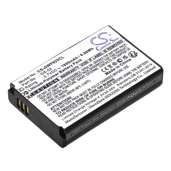 Replacement Battery for Grandstream WP822, WP825, GS-02, Lithium-ion 1800mAh-0 Replacement Battery for Grandstream WP822, WP825, GS-02, Lithium-ion 1800mAh-0
