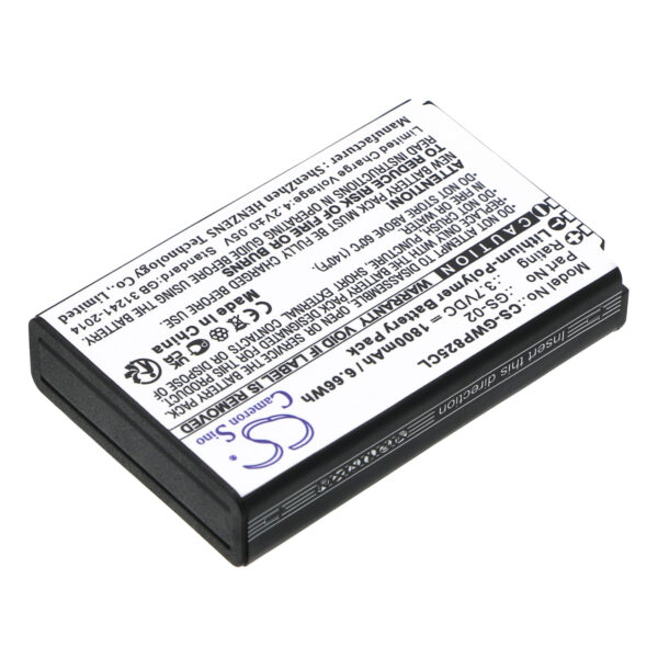 Replacement Battery for Grandstream WP822, WP825, GS-02, Lithium-ion 1800mAh-117024
