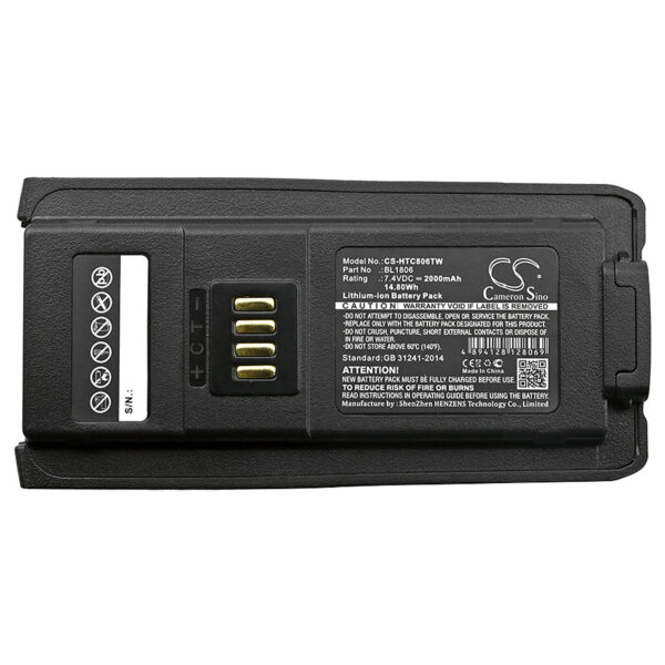 2000mAh for HYT PT580,PT580H-118544