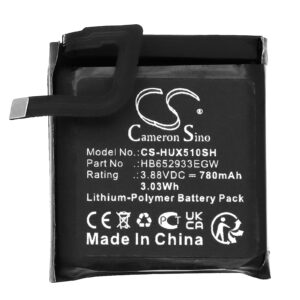 Replacement Battery for Huawei Watch 5, Watch 5X, Watch 5X Pro, HB652933EGW, 780mAh-120499