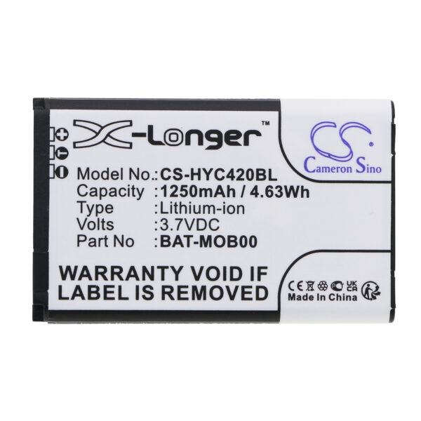 1250mAh for Honeywell Captuvo SL22,Captuvo SL42,Captuvo SL22 Sled,Captuvo SL42 Sled,Captuvo SL62 Enterprise Sled,SL22,SL42,70e,75e,Captuvo 70e-116655