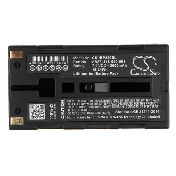 2600mAh for Intermec PB2,PB3,PB2A,FieldPro,MP350,MT2,MT3-II,MtP300,MTP400,S1500-116768