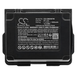 1950mAh for Icom IC-92,IC-92AD,IC-E92D-118303