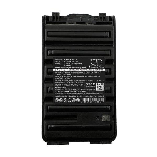 1300mAh for ICOM IC-F3001,IC-F4001,IC-F3003,IC-F4003,IC-V80,IC-T70,IC-F3101D,IC-F4101D,IC-T70A,IC-T70E-118473