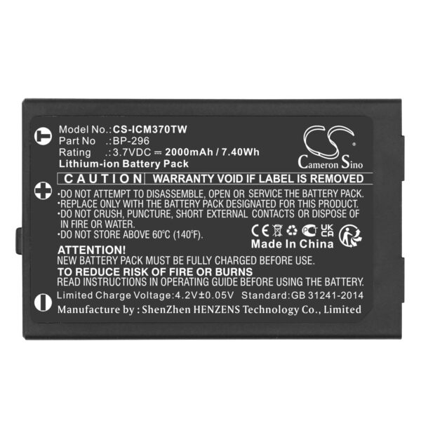 2000mAh for Icom IC-M37,IC-M37E-118195