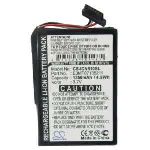 1350mAh for Navman iCN 510,iCN 520,iCN 530,iCN550-120130