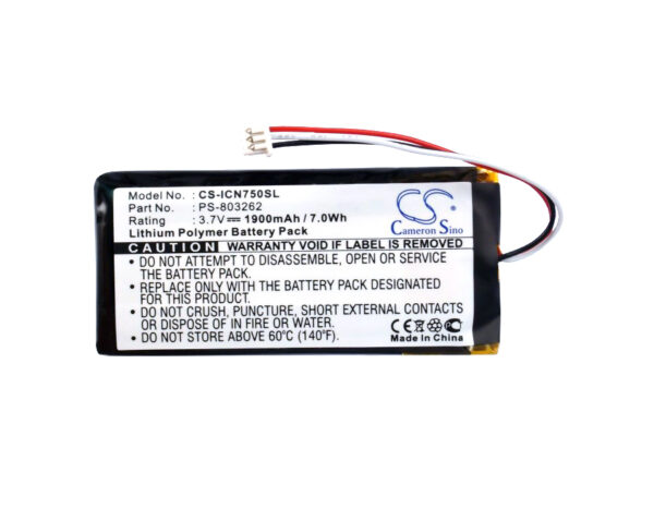 1900mAh for Navman iCN720,iCN750-120252