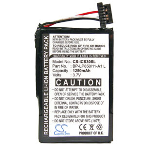 1250mAh for Navman S30,S50,S70,S80,S90,S90i-120232