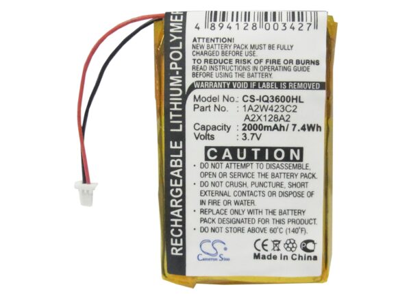 2000mAh for Garmin iQue 3200,iQue 3600,iQue 3600a-120174