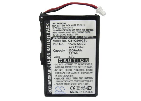 1000mAh for BTI GPS-GAR3200-120163