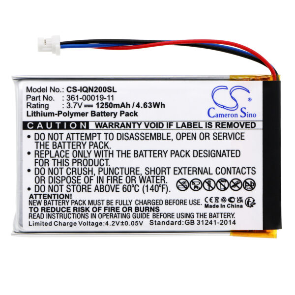 1250mAh for Garmin Nuvi 200,Nuvi 200W,Nuvi 205,Nuvi 205T,Nuvi 205W,Nuvi 250,Nuvi 205WT,Nuvi 255,Nuvi 255T,Nuvi 255W-120195