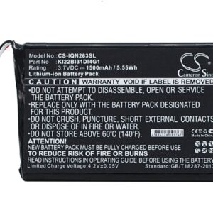 1500mAh for Garmin Nuvi 2639LMT,2689LMT,Nuvi 2639LMT 6-inch,2689LMT 6-inch,Nuvi 2689LMT,010-01188-02-0