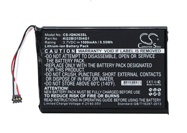 1500mAh for Garmin Nuvi 2639LMT,2689LMT,Nuvi 2639LMT 6-inch,2689LMT 6-inch,Nuvi 2689LMT,010-01188-02-0
