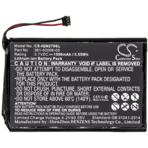 1500mAh for Garmin Nuvi 2797,Nuvi 2757,Nuvi 2757LM,Nuvi 2797LMT,Dezl 760LMT,Dezl 760LMT-D,NuviCam LM,NuviCam LMTHD,Nuvi 2689LMT,2689LMT 6-inch-119692