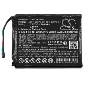 700mAh for Garmin Nuvi 3597,3597LMT,Nuvi 3597LMTHD,Nuvi 3598,Nuvi 3598LMT,Nuvi 3598LMT-D-119600
