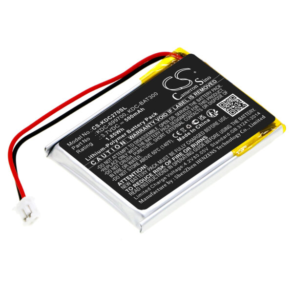 500mAh for KOAMTAC KDC30,KDC270,KDC280,KDC300-0 500mAh for KOAMTAC KDC30,KDC270,KDC280,KDC300-0