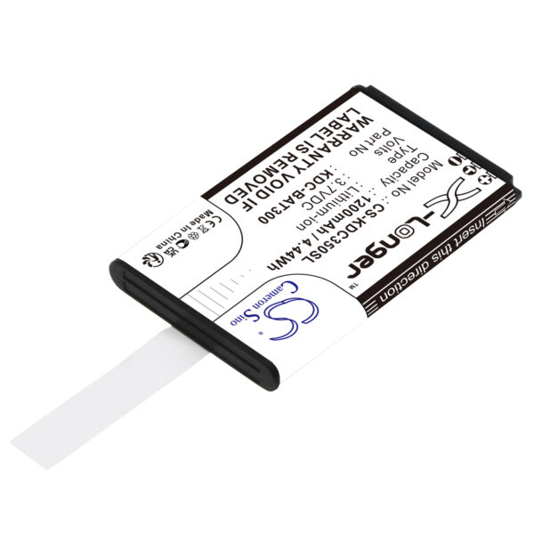 1200mAh for KOAMTAC KDC-300,KDC-250,KDC350R2,KDC-699200,KDC350LFi-MO-R2,KDC350Ci-G6SR-R2,KDC350CFi-G6SR-R2,KDC350CFi-G6SR-3K-R2,KDC350Li-D-R2,KDC350LNi-D-R2-116520