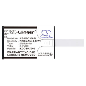 1200mAh for KOAMTAC KDC-300,KDC-250,KDC350R2,KDC-699200,KDC350LFi-MO-R2,KDC350Ci-G6SR-R2,KDC350CFi-G6SR-R2,KDC350CFi-G6SR-3K-R2,KDC350Li-D-R2,KDC350LNi-D-R2-116521