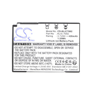 420mAh for Kodak EasyShare V530,EasyShare V530 Zoom,EasyShare V603,EasyShare V603 Zoom-115658