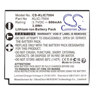 800mAh for Kodak EasyShare M1033,EasyShare V1233,Easyshare V1273,EasyShare V1253,EasyShare M1093 IS,Easyshare V1073,Zi8 Pocket Video Camera,Playsport Video Camera,Playsport ZX3,Playsport Zi8-115654