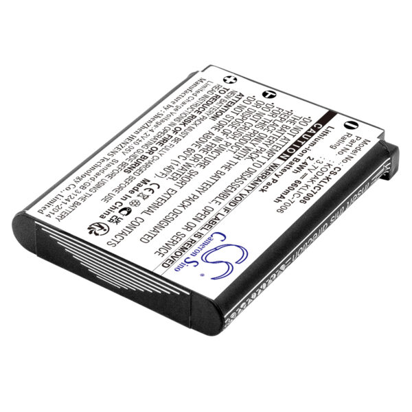 660mAh for Kodak Easyshare M883 Zoom,Easyshare M873 Zoom,Easyshare M530,Easyshare M550,Easyshare M580,Easyshare M575,Friendly Zoom FZ51,Friendly Zoom FZ52,Friendly Zoom FZ53,EasyShare M215-115650