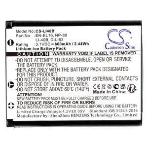 660mAh for Agfa Agfaphoto Optima 3,Agfaphoto Optima 100,Agfaphoto Optima 102,Agfaphoto Optima 103,Agfaphoto Optima 104,Agfaphoto Optima 830 UW,Agfaphoto Optima 830UW,Agfaphoto Optima 200,Agfaphoto Optima 1,Agfaphoto Optima 105-115699