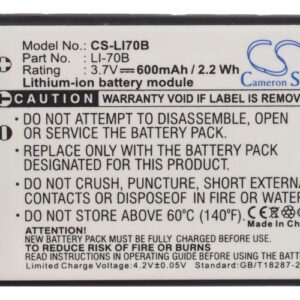 600mAh for Olympus FE-4020,FE-4040,X-940,VG-110,VG-120,VG-130,VG-140-115371