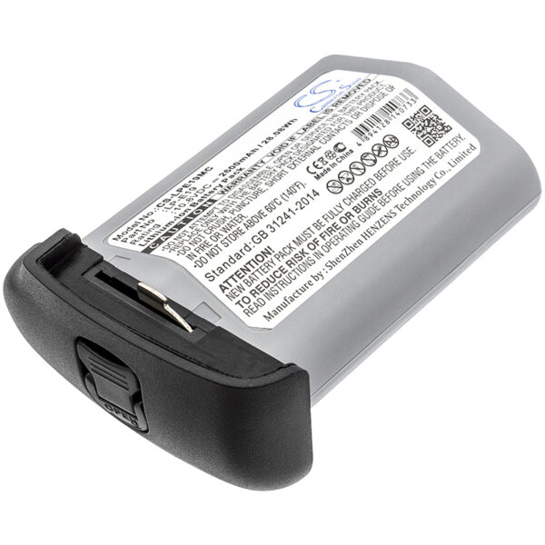 2600mAh for Canon EOS-1D,X Mark II,1DX,1D X,1DS Mark 3,1D Mark 3,1D Mark 4,1D Mark IV,EOS-1D Mark 3,EOS-1D Mark III-0