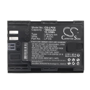 1800mAh for Canon EOS 5D Mark II,EOS 7D,EOS 5D Mark III,5D Mark III,EOS 60D,EOS 6D,EOS 60Da,EOS 7D Mark II-115479