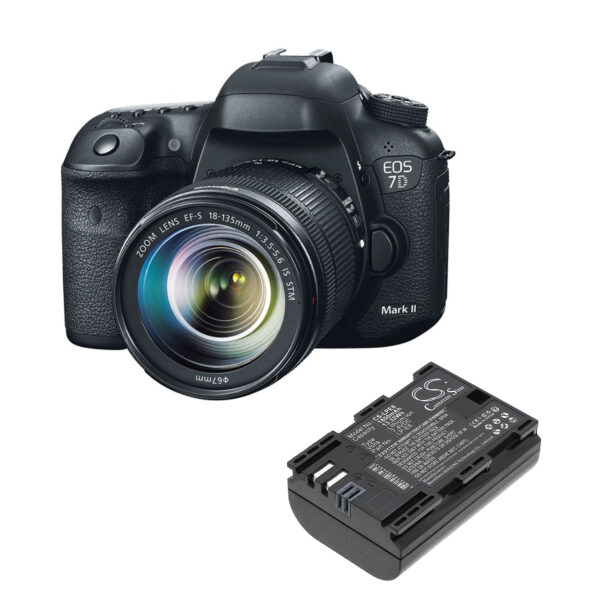 1800mAh for Canon EOS 5D Mark II,EOS 7D,EOS 5D Mark III,5D Mark III,EOS 60D,EOS 6D,EOS 60Da,EOS 7D Mark II-115480