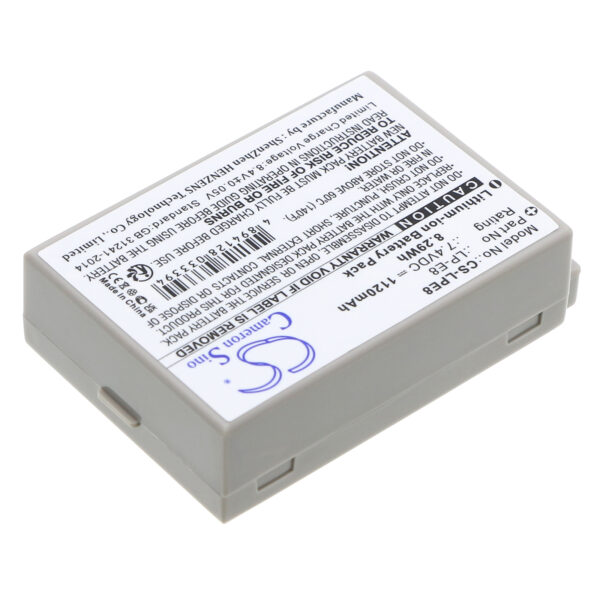 1120mAh for Canon EOS 550D,Rebel T2i,EOS 600D,EF-S,EOS Kiss X4,EOS Kiss X5,EOS Rebel T2i,EOS Rebel T3i,EOS 650D,EOS 700D-115490
