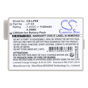 1120mAh for Canon EOS 550D,Rebel T2i,EOS 600D,EF-S,EOS Kiss X4,EOS Kiss X5,EOS Rebel T2i,EOS Rebel T3i,EOS 650D,EOS 700D-115493