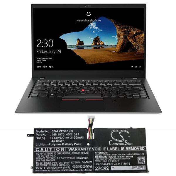 3100mAh for Lenovo ThinkPad X1 Carbon 3460-22U,ThinkPad X1 Carbon 3460-23U,ThinkPad X1 Carbon 3460-25U,ThinkPad X1 Carbon 3444-53U,ThinkPad X1 Carbon 3444-2HU,ThinkPad X1 Carbon 3444,ThinkPad X1C Carbon,ThinkPad X1 Carbon 3448,ThinkPad X1 Carbon,ThinkPad -126289