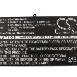 7900mAh for Lenovo IdeaPad U410,IdeaPad U410 25-203730,IdeaPad U410 i5-3317U,IdeaPad U410 Touch-59372989,IdeaPad U410 43762BU,IdeaPad U410 59351632,Ideapad U410 59-341061,IdeaPad U410 59-342788,IdeaPad U410 i7-3537U,IdeaPad U410 437629U-126294
