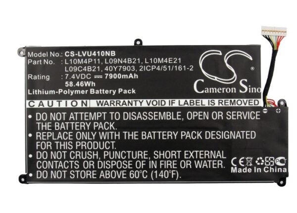 7900mAh for Lenovo IdeaPad U410,IdeaPad U410 25-203730,IdeaPad U410 i5-3317U,IdeaPad U410 Touch-59372989,IdeaPad U410 43762BU,IdeaPad U410 59351632,Ideapad U410 59-341061,IdeaPad U410 59-342788,IdeaPad U410 i7-3537U,IdeaPad U410 437629U-126294