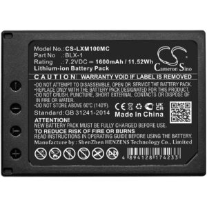 1600mAh for Olympus OM SYSTEM OM-1,OM-1 Mirrorless-114995
