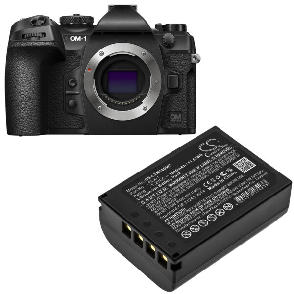 1600mAh for Olympus OM SYSTEM OM-1,OM-1 Mirrorless-114996