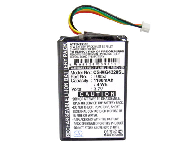 1100mAh for Typhoon Myguide 4328,myguide 4328 sat nav,myguide 4328 BT-119882