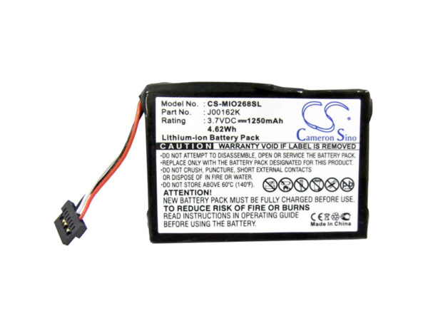 1250mAh for Mitac Mio 138,Mio 268,Mio 268 Plus,Mio 269,Mio 269 Plus,Mio C710,Mio C510,Mio C510e,Mio C310,Mio C310x-120157