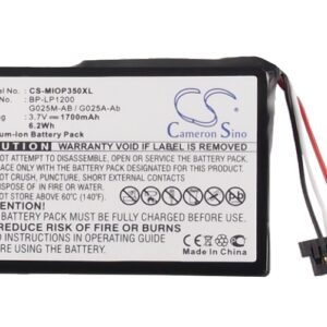 1700mAh for Medion MD95157,MD95243,MD95300,MD96220 Mobile GPS,MD96449,MDPNA 150,MDPNA 470,P4210,P4410-120152