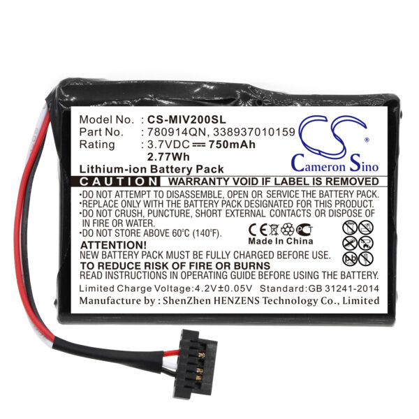750mAh for Mitac Mio Moov 200,Mio Moov 200u,Mio Moov 210,Mio Moov 200e-120112