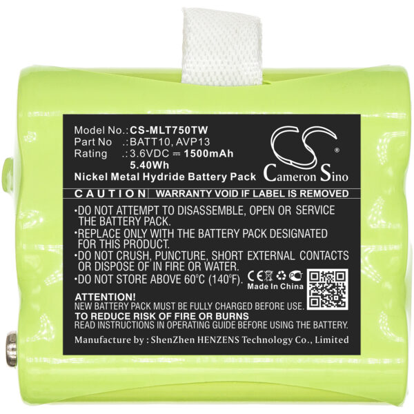 1500mAh for Midland T71,T75,T77,T79,X-Talker T71,X-Talker T75,X-Talker T77,X-Talker T79,XT70-118395