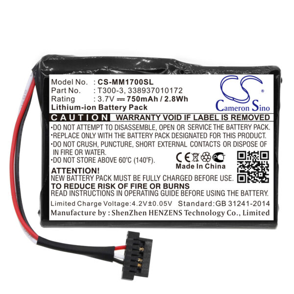 750mAh for Magellan Maestro 1700-119789