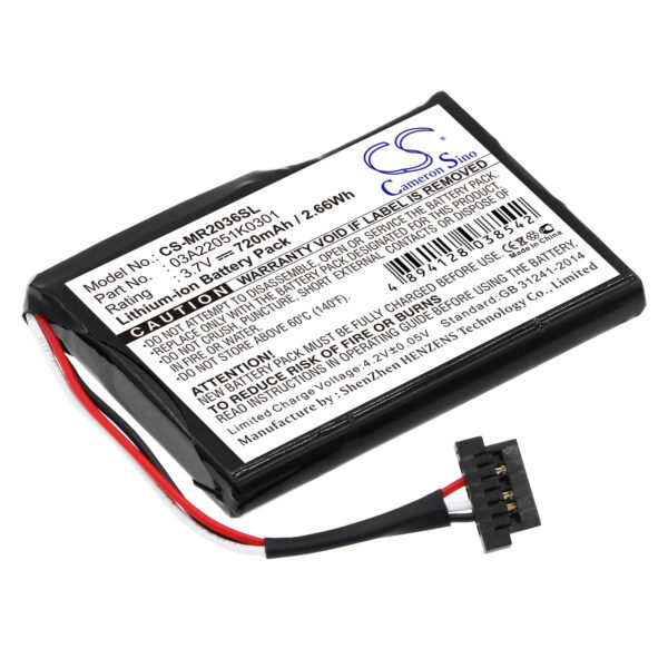 720mAh for Magellan RoadMate 2035,RoadMate 2036,RoadMate 2036-MU-0
