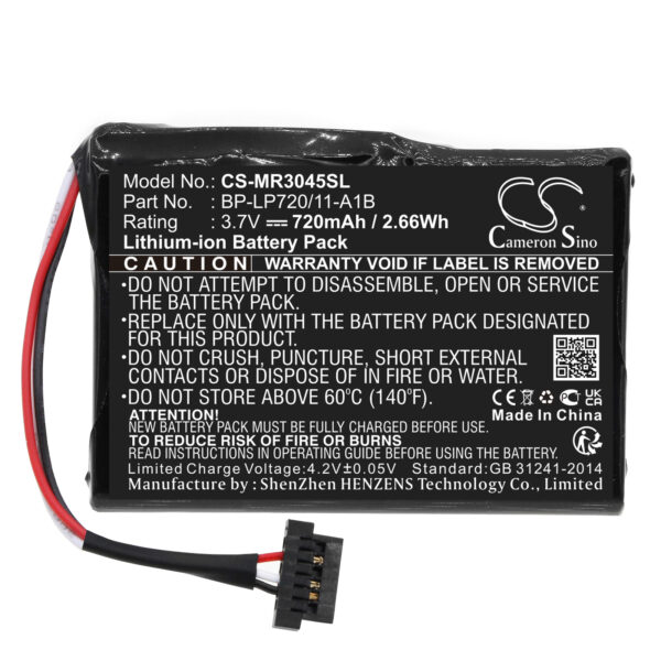 720mAh for Becker Ready 50,Ready 50 LMU,Ready 50 LMU Plus,Ready 50 EU19,Ready 50 ICE,Ready 50 EU20 LMU,Ready 50 EU20,Traffic Assist Z099,Active 43 Talk,Active 43 Traffic-119892