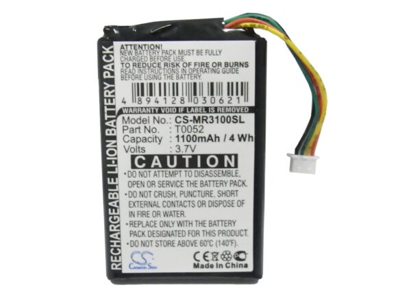 1100mAh for Magellan Maestro 3000,Maestro 3200,Maestro 3210,Maestro 3220,Maestro 3225,Maestro 3250,RoadMate 1200 (4 wires),RoadMate 1210 (4 wires)-120047
