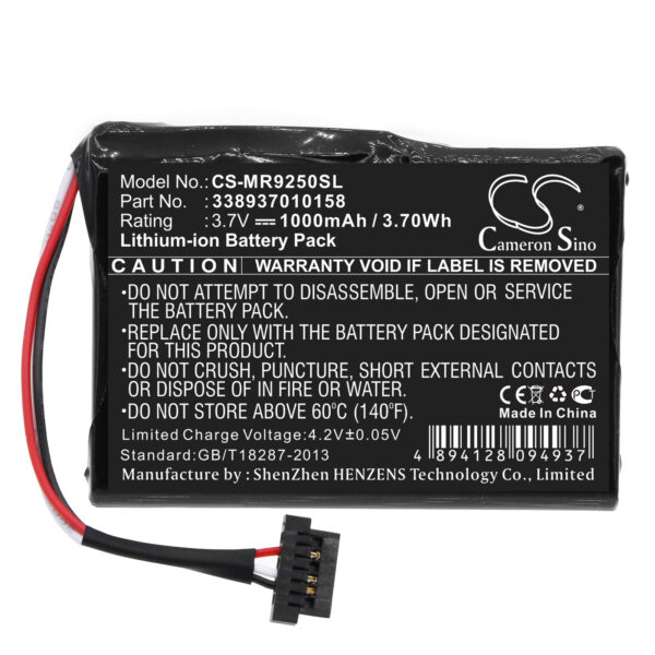 1000mAh for Magellan RoadMate 9250,RoadMate 9250T-LM,RoadMate 9250T-LMB-119659