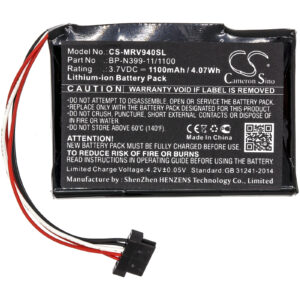 1100mAh for Magellan RoadMate RV 9490T-LMB-119303