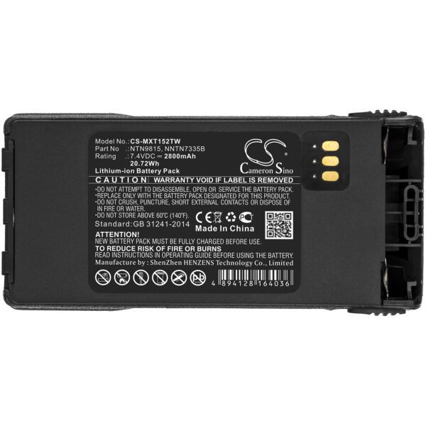 2800mAh for Motorola XTS1500,XTS2500,PR1500,MT1500,Radius P25,XTS 2000,NT1500,XTS 1000,XTS 1500,XTS 2500-118357