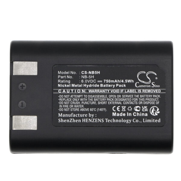 750mAh for Canon PowerShot 600,PowerShot A5 Zoom,PowerShot A50,PowerShot D350,PowerShot S10,PowerShot S20-115959